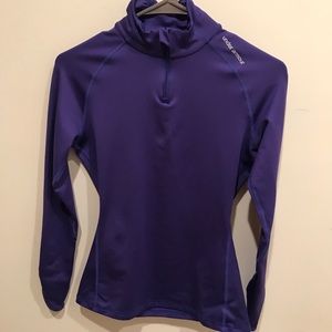 Under Armour purple zip up work out shirt